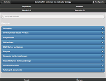 Tablet Screenshot of genecraft.de